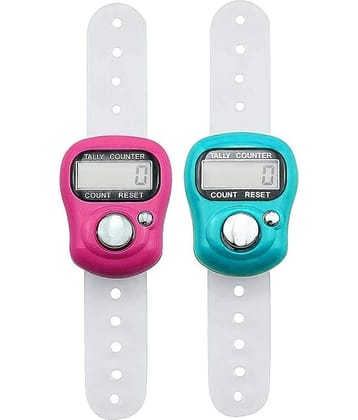 Mini Hand Tally Counter Finger Ring Digital Electronic Head Count,Japa Counter Counting Machine For Mantra Jap And Cricket Umpire And Various Counting Purpose Small (Color May Vary) (Pack Of 2)