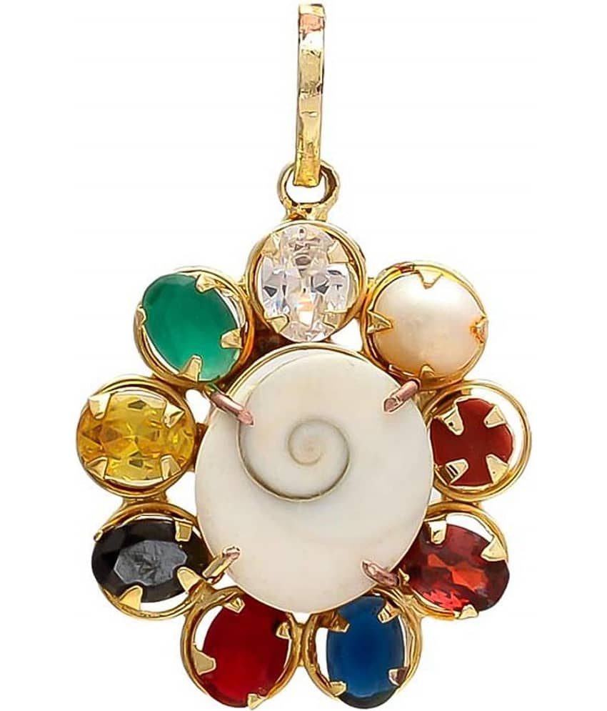 shree shyam gems and jewellery - Golden Pendant ( Pack of 1 )