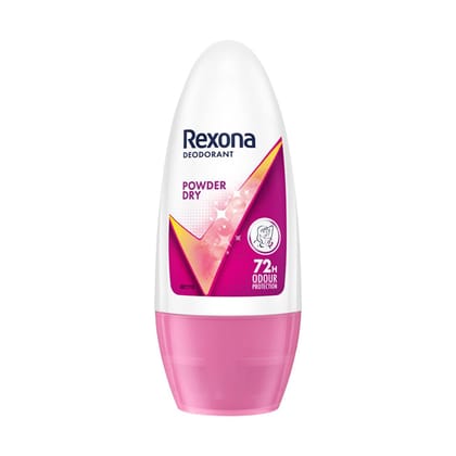 Rexona-Rollon Underarm Roll On Deodorant For Women - Powder Dry, 50 ml Rexona-Rollon Underarm Roll On Deodorant For Women - Powder Dry, 50 ml