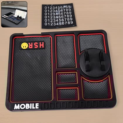Car Dashboard Mat & Mobile Phone Holder Mount