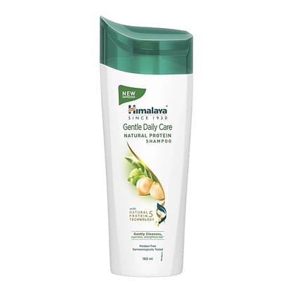 Himalaya Gentle Daily Care Natural Protein Shampoo Protects From Daily Wear And Tear Gently Cleanses & Strengthens With Chickpea Licorice & Amla For Women & Men, 180 Ml