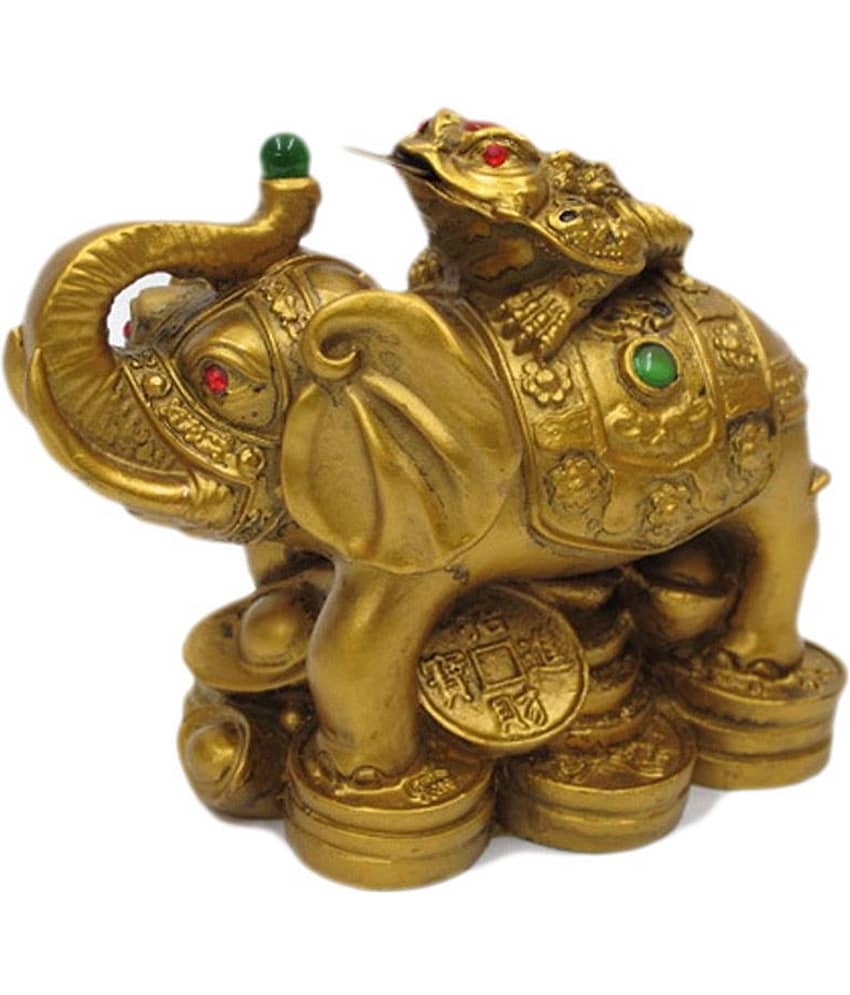 S.S Creation Vastu Feng Shui Money Frog On Elephant