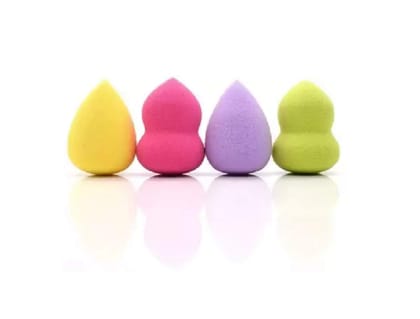 Elecsera Set of 4 Makeup Beauty Foundation Cream Powder Liquid Blender Spong