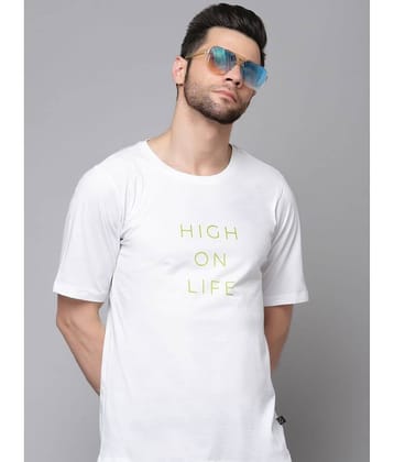 Rigo Pack of 1 Cotton Oversized Fit Men's T-Shirt ( White )