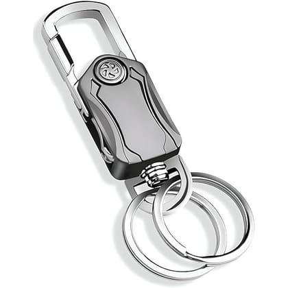 Panchhi Store 5 in 1 Multifunctional keychain for bikechain Dual Ring Metal Key chain with Cutter, Bottle Opener, Mobile Phone Holder 360° Rotate Spinner Key Chain for Bike & Car Panchhi Store 5 in 1 Multifunctional keychain for bikechain Dual Ring Metal Key chain with Cutter, Bottle Opener, Mobile Phone Holder 360° Rotate Spinner Key Chain for Bike & Car
