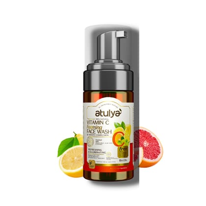 Atulya Vitamin C Foaming Face Wash With Pump- 100ml