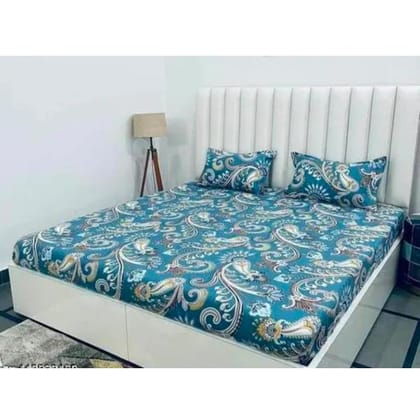 Homdazal Microfibre Abstract Queen Size (Sky Blue)