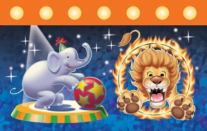 Shindigz Big Top Circus Birthday Tablecover