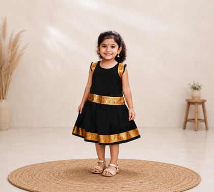 Black Baby Girl Dress | Elegant Party & Festive Wear for Infants & Toddlers.