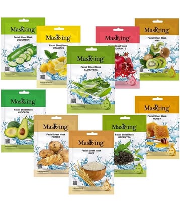 Masking - Radiant Glow Sheet Mask for All Skin Type (Pack of 10)
