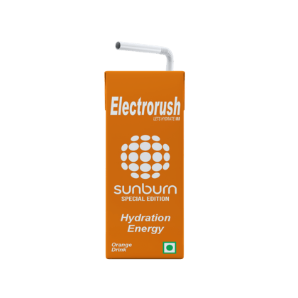 Electrorush x Sunburn Orange Hydration Energy Drink | 200ml Ready to Drink