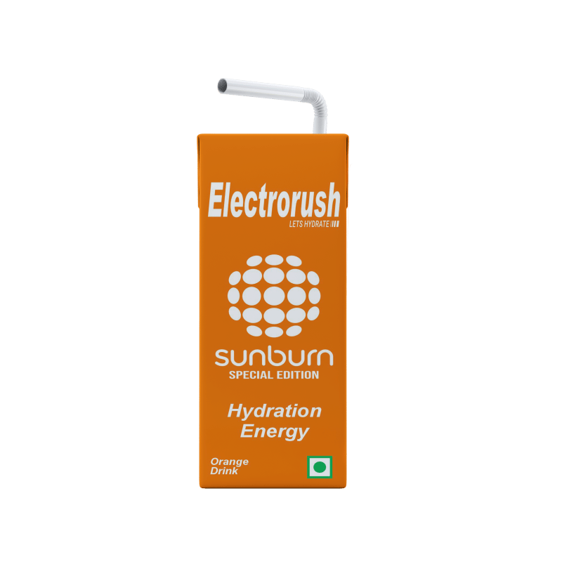 Electrorush x Sunburn Orange Hydration Energy Drink | 200ml Ready to Drink