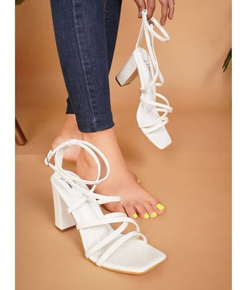 JM Looks Beige Women's Sandal Heels
