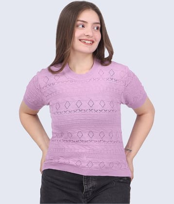 FEVERFEW Women's Cotton Regular Top ( Lavender )