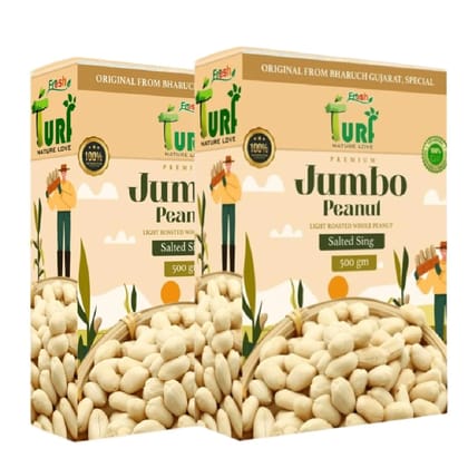 TURF FRESH - Premium Jumbo Roasted Peanut  Salted Khari Sing 500 G