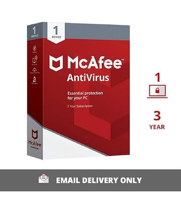 McAfee Antivirus Latest Version ( 1 PC / 3 Year ) - Activation Code-Email Delivery