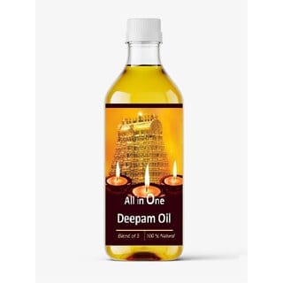 Snap Snop Deepam Oil 250 ml Pure Sandalwood Fragrance poojaOil for Puja & Diya 250Ml.
