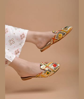 Shoetopia Gold Women's Flats