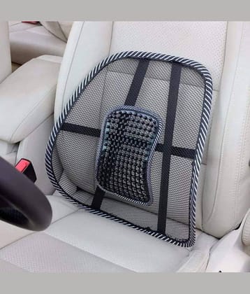 GEEO Accu Pressure Bead Back / Lumbar Support Single Black