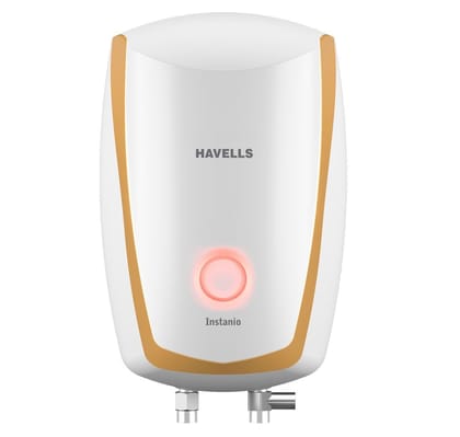 Havells Instanio 6-Litre Instant Geyser (White/Mustard) Havells Instanio 6-Litre Instant Geyser (White/Mustard) - White/Mustard / Standard