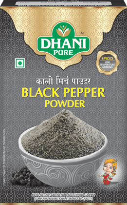 Dhani Pure Black Pepper Powder Box, 100g
