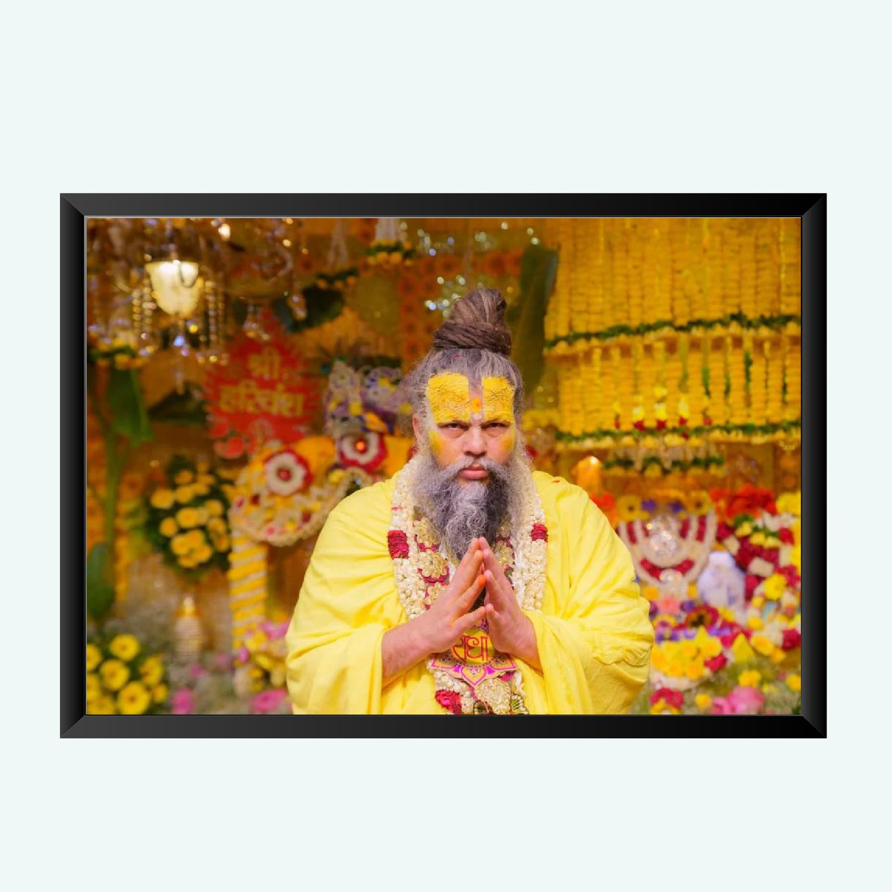 NOKKES Premanand Ji Maharaj Vrindavan Religious Photo frame 5X7 Inch Photo Frame_WEW34