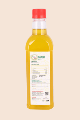 Green Habits Cold Pressed White Sesame Oil (500ml) | 100% Natural Lakdi Ghana | Cooking & Skincare