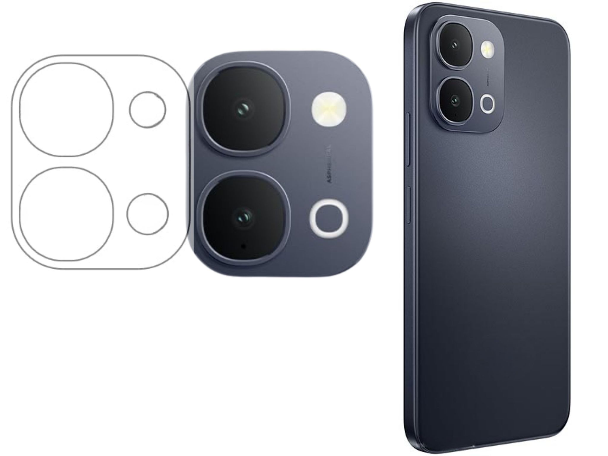 ISAAK Back Camera Lens Protector compatible for iQOO Z11x (Pack of 1)