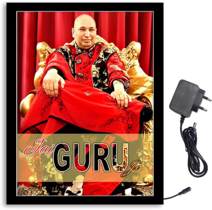 NOKKES Jai Guru Ji Bade Guru ji Sawroop Guru Ji Light Photo Frame 8X10 inch Led Light photo Frame With Light Adaptor Led Light Photo Frame Black Color Photo Frame_AQW239 NOKKES Jai Guru Ji Bade Guru ji Sawroop Guru Ji Light Photo Frame 8X10 inch Led Light photo Frame With Light Adaptor Led Light Photo Frame Black Color Photo Frame_AQW239
