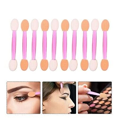 Elecsera 10 Pcs Disposable Eyeshadow Brushes Dual Sides (Pack of 10)