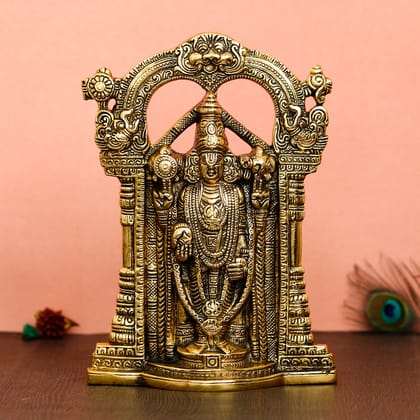 DreamKraft Metal Tirupati Balaji Idol, Standard, Gold DreamKraft Metal Tirupati Balaji Idol, Standard, Gold