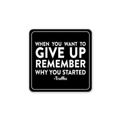 Don'T Give Up Car Sticker
