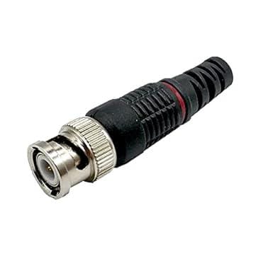 BNC connector Gold Plastic for CCTV Camera Installation Wire Connector (Black)