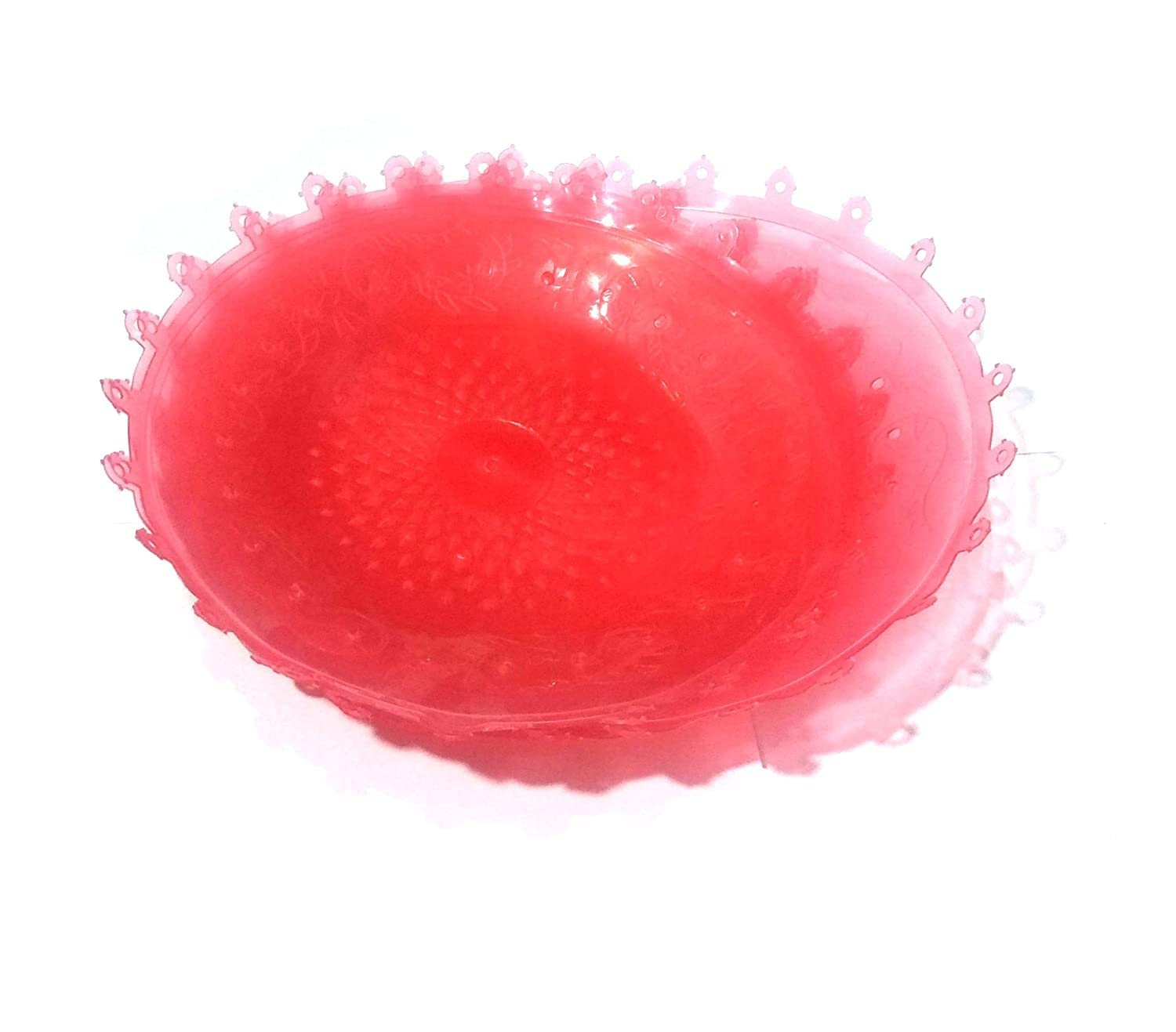 6 Pic Big Size Wall Hanging Jhumar Craft Plastic Plate, Size - 8.5 Inch