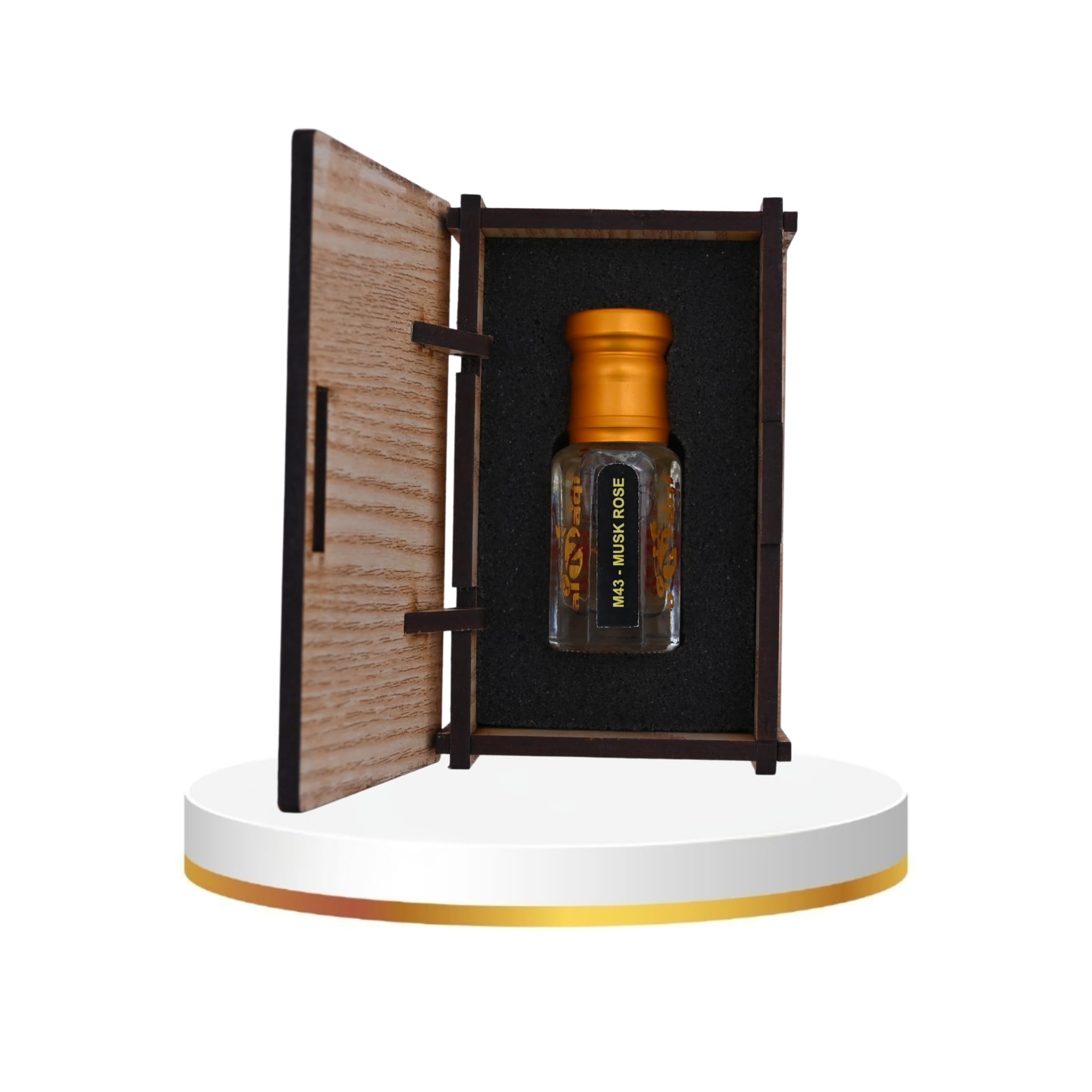 alnaqi fragrances Musk Rose Attar Perfume Oil | Unisex Arabian Attar | Alcohol-Free Roll-On | Fresh Rose & Soft White Musk Notes | Long-Lasting Concentrated Arabic Perfume Oil