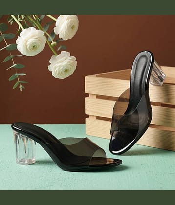 Saheb Black Women's Sandal Heels