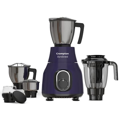 Crompton Duro Grand 750W Powertron Motor | 5 Jars | Grind and store jar, Stainless steel jars and Blender jar with fruit filter | 2 in 1 Application | 5y on Motor and 3y on Product Crompton Duro Grand 750W Powertron Motor | 5 Jars | Grind and store jar, Crompton Duro Grand 750W Powertron Motor | 5 Jars | Grind and store jar, Stainless steel jars and Blender jar with fruit filter | 2 in 1 Application | 5y on Motor and 3y on Product Crompton Duro Grand 750W Powertron Motor | 5 Jars | Grind and store jar,
