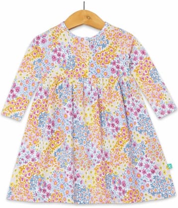 Juscubs - Blue Cotton Baby Girl Frock ( Pack of 1 )