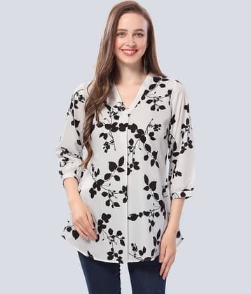 Meher Impex Women's Crepe Tunic ( White )