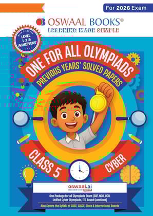 Oswaal One For All Olympiads Previous year paper solved paper Cyber Class 5 one on package of all olympaids exams [Paperback] [Oct 30, 2024] Oswaal