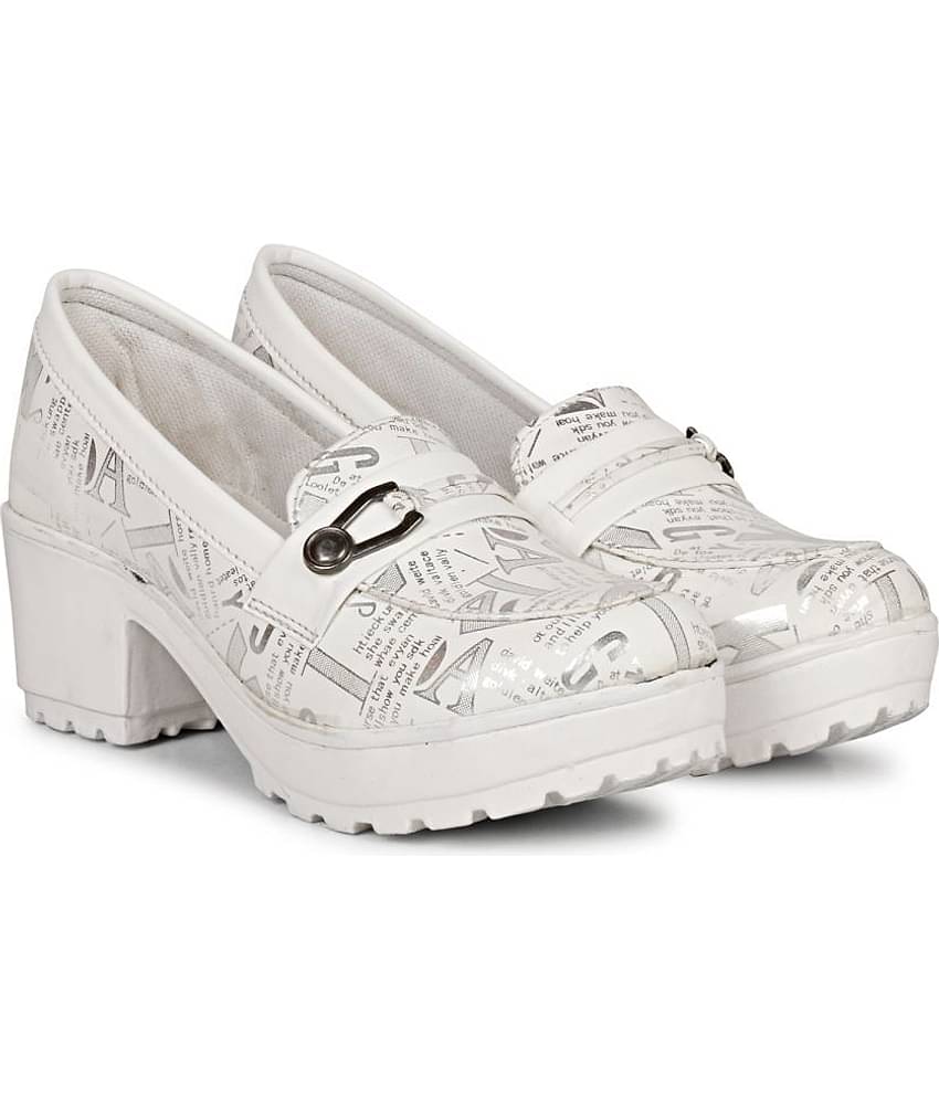 Saheb - White Women's Pumps Heels