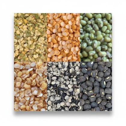 Assorted Premium Lentils & Pulses Mix - 100 kg - One pack containing an assortment of pulses