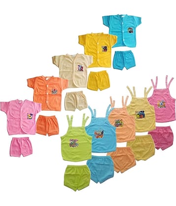 kaseera Pack of 10 Baby Girls 100% Cotton Shirt & Pant ( Multicolor )
