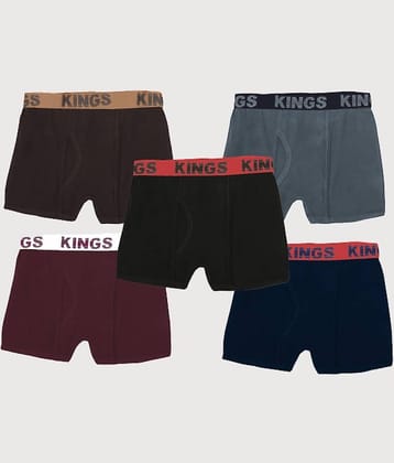 HAP Pack of 5 Boys Cotton Trunks ( Multicolor )
