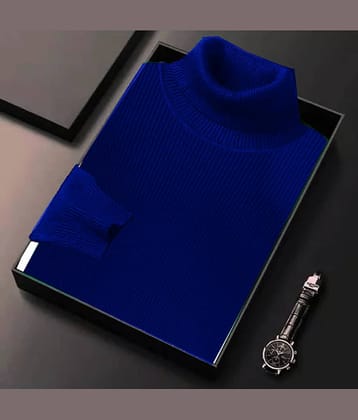 CAT BUNNY Woollen High Neck Men's Sweatshirt - Maroon ( Pack of 1 )