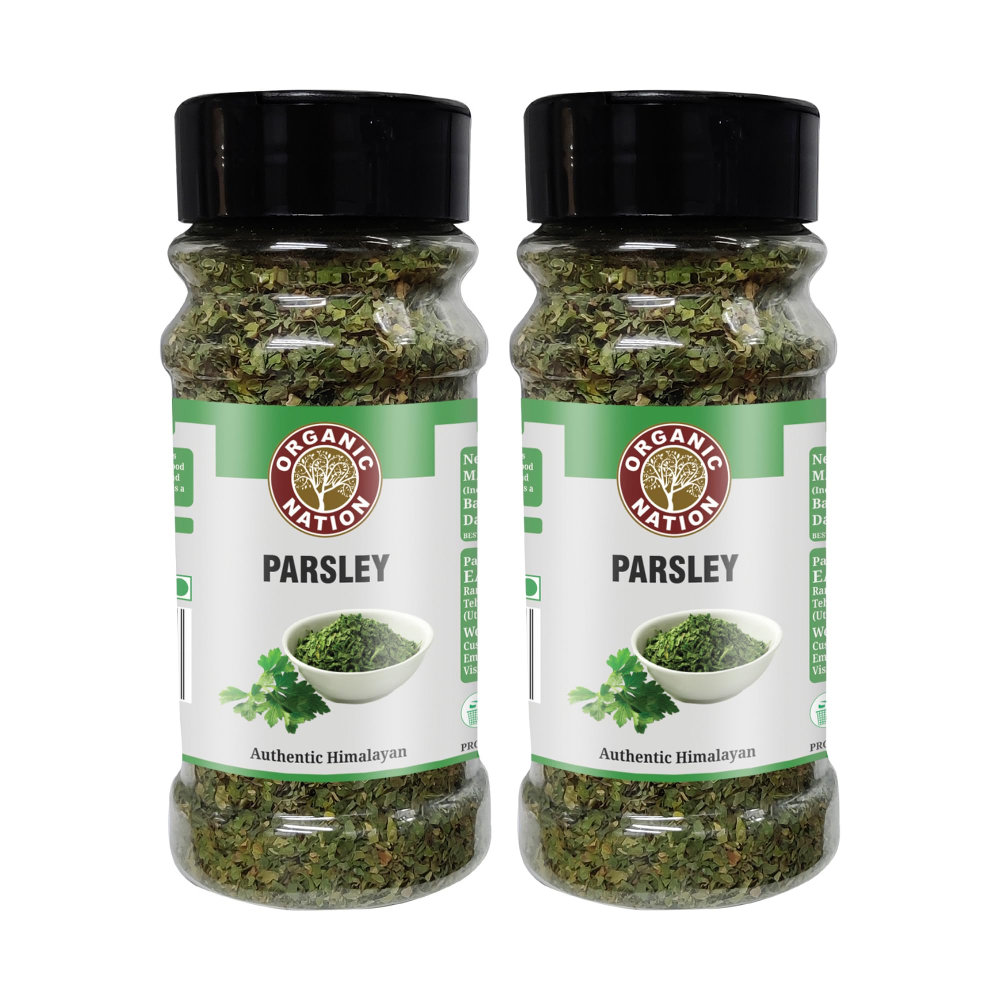 Organic Nation Parsley 30g (Pack of 2) | Dried Parsley Leaves for Garnishing & Seasoning | Natural Herb for Soups, Salads & Pasta