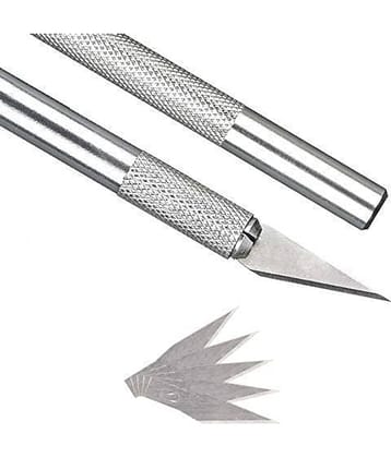 ECLET Detail Pen Knife with 5 Interchangeable Sharp Blades for Carving/Mat Cutting &Paper Cutting