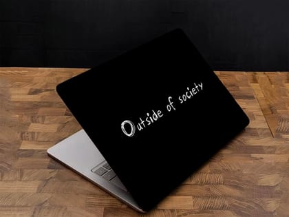 Adefex Laptop Skin Sticker for all laptop & notebook - Abstract Outside of Society
