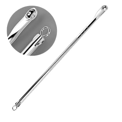 Glamezone Stainless Steel Blackhead Remover Needle Round
