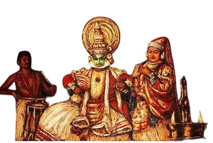 Vibrant Kathakali Acrylic Canvas Painting - Traditional Indian Art, 2x3 Feet, Featuring Elaborate Costumes and Expressions, Ideal for Home Decor and Cultural Enthusiasts